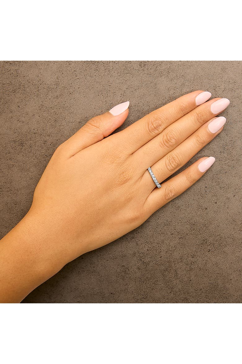 Silver 1/2 cttw Diamond 11 Stone Band Ring, Alternate, color, Silver
