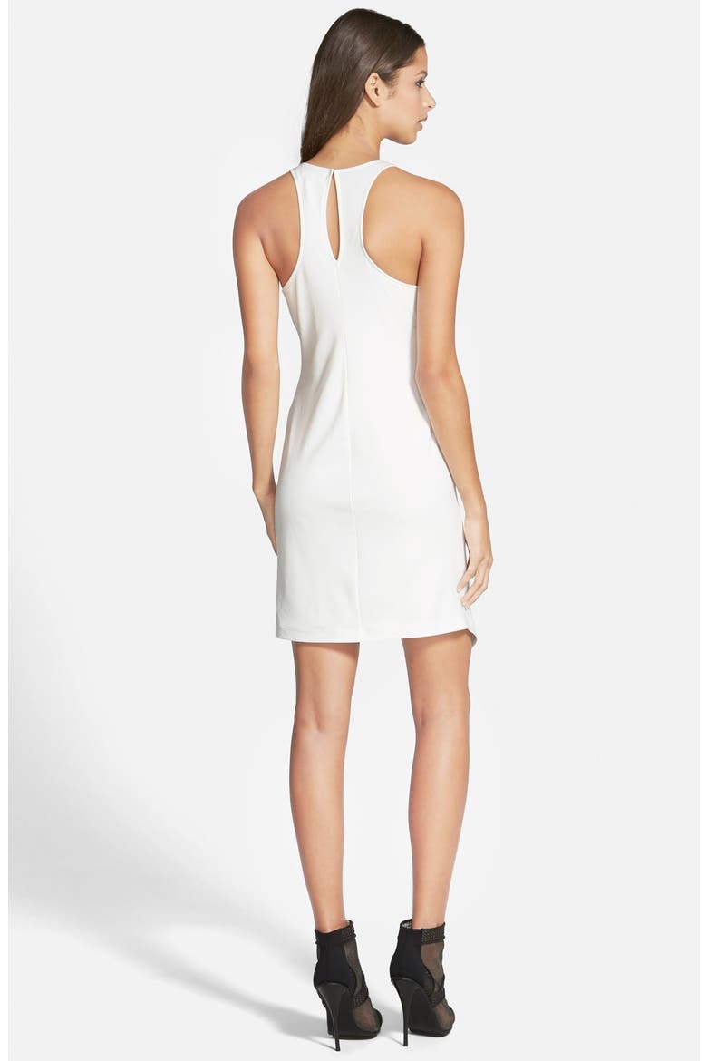 Stretch Crepe Tank Dress, Alternate, color, IVORY