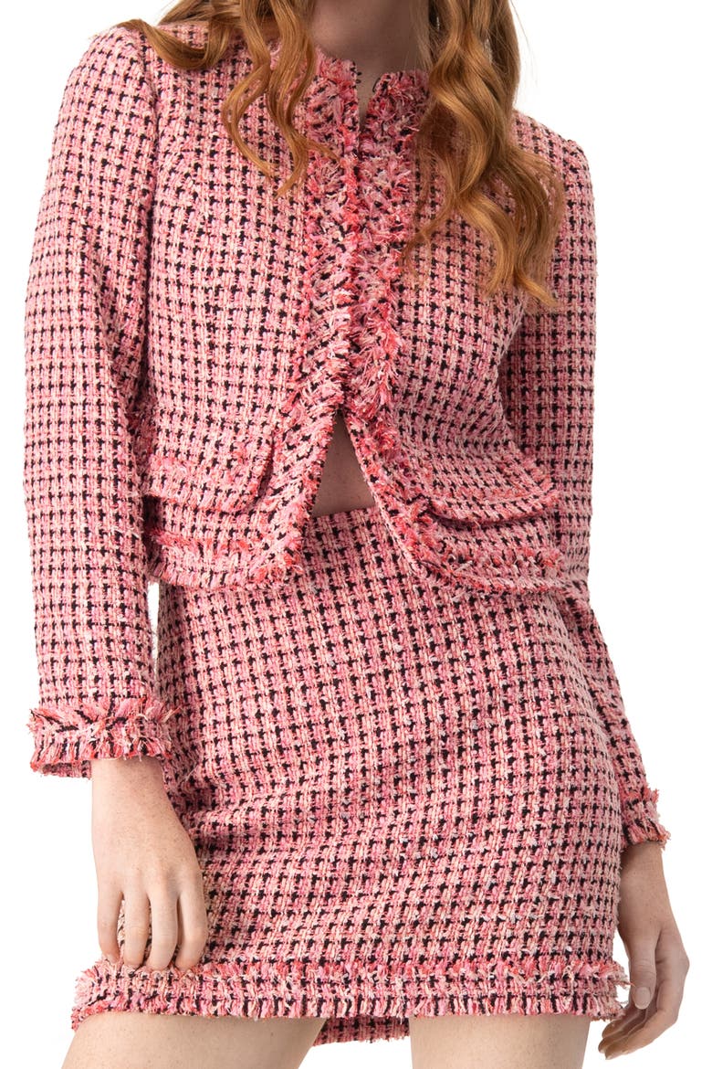 Classic Tweed Jacket, Main, color, Pink