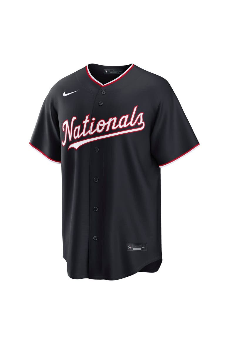 Men's Nike James Wood Navy Washington Nationals Alternate Replica Jersey, Alternate, color, Navy