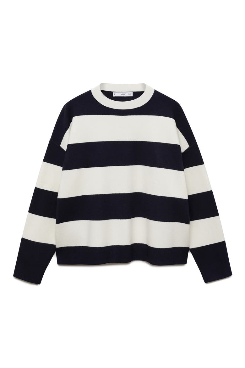 Lotuini Stripe Sweater, Alternate, color, DARK NAVY