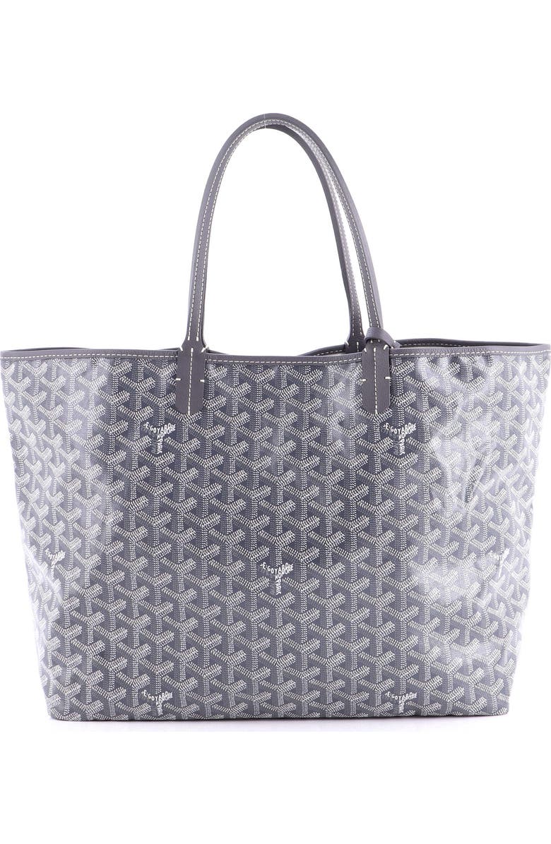 Pre-Owned Goyard Saint Louis Tote Coated Canvas PM, Main, color, Gray