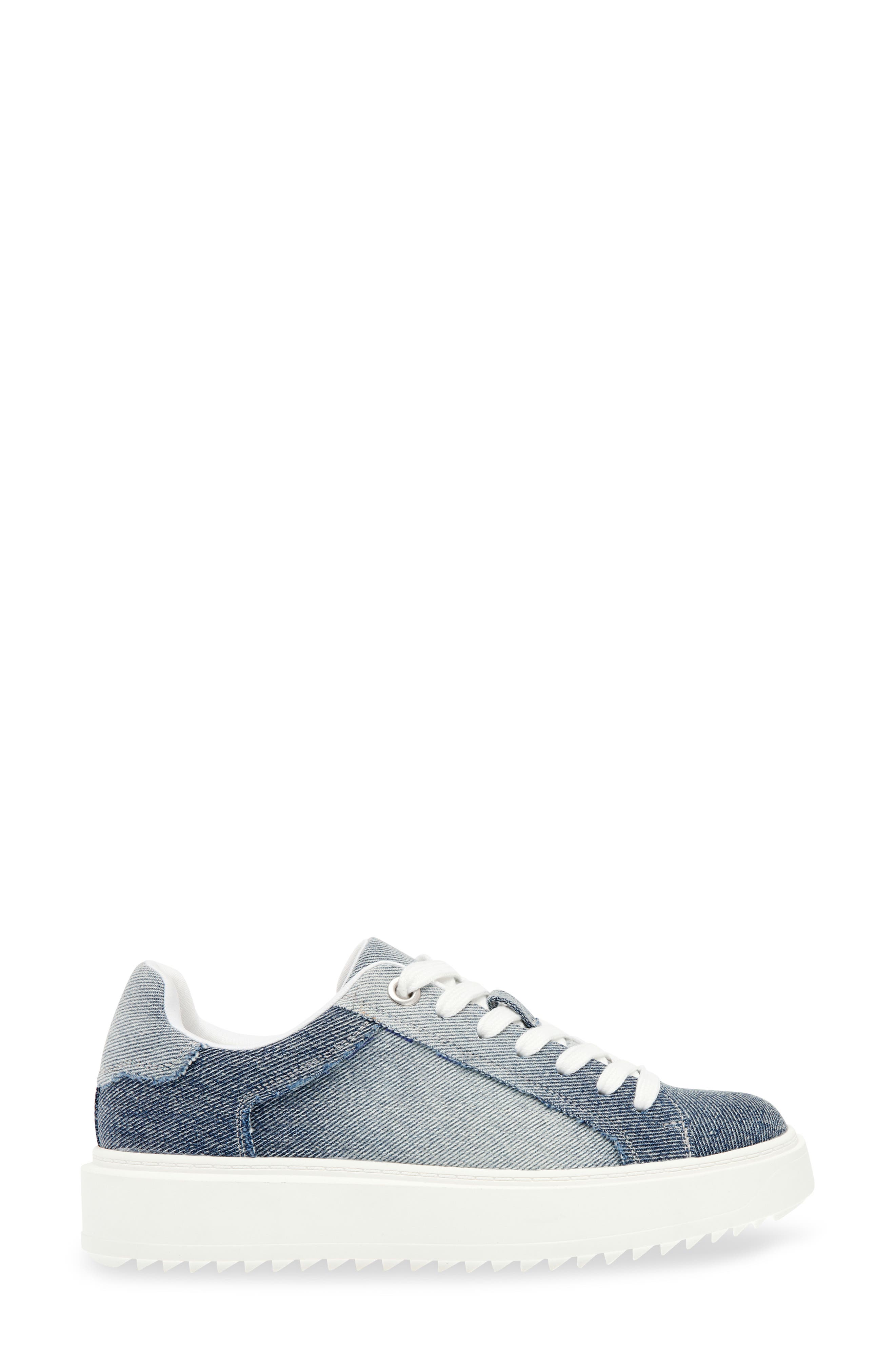 Charlie Platform Sneaker, Alternate, color, DENIM