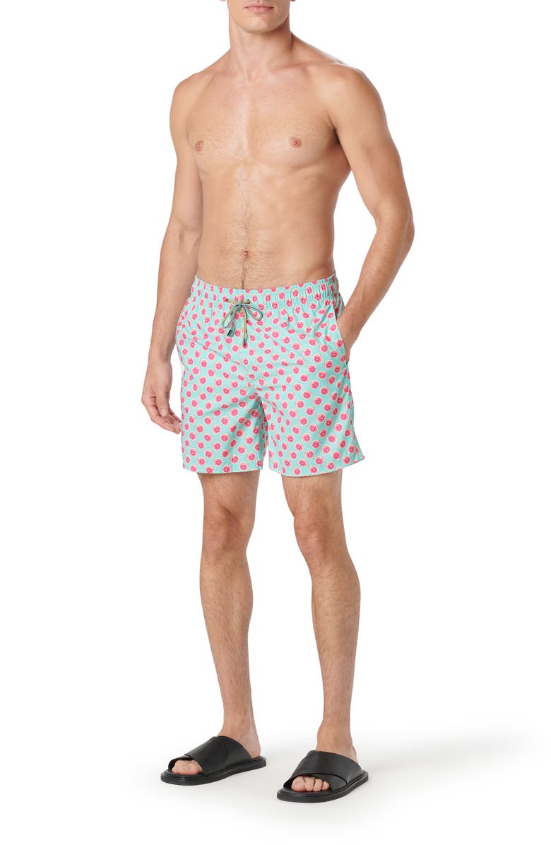 Bugatchi Cosmo Swim Trunks, Alternate, color, Seafoam