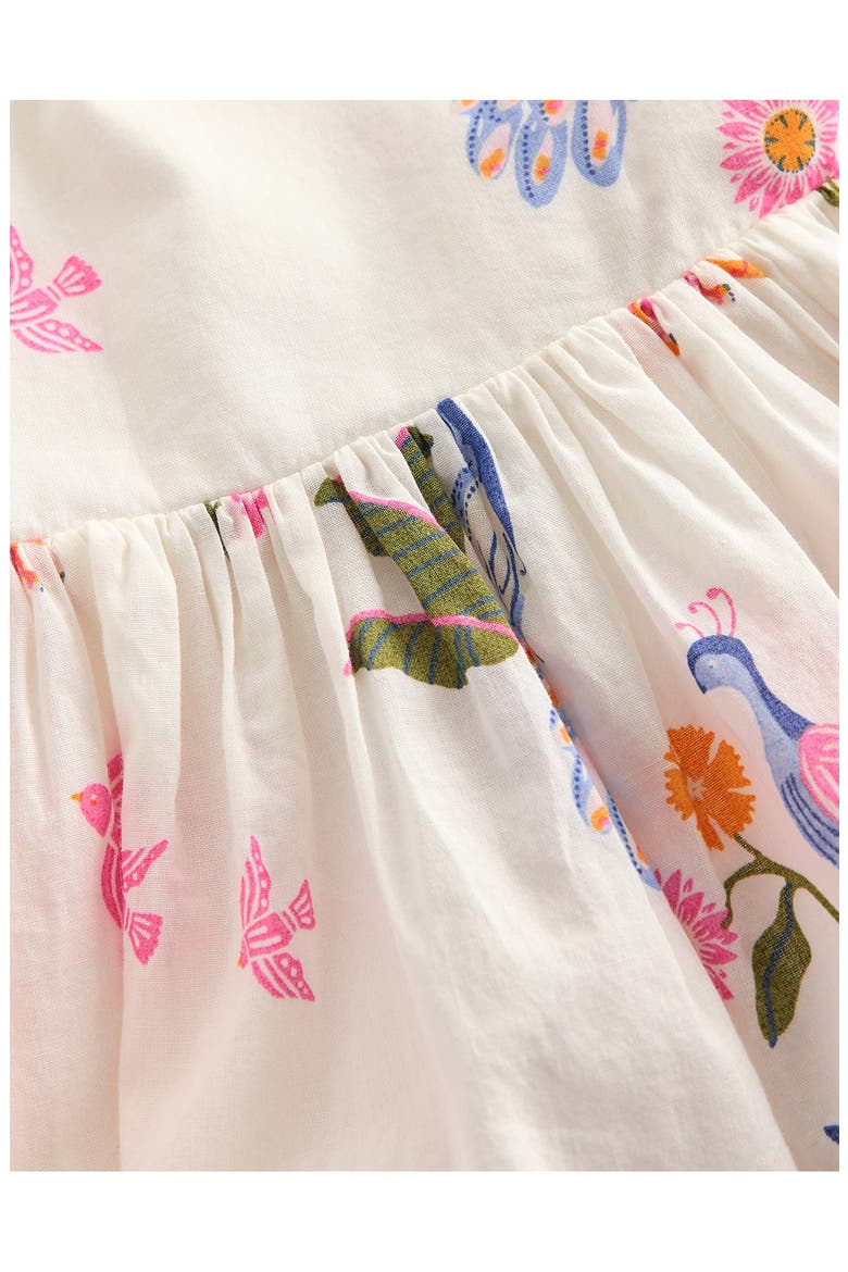 Kids' Harper Cross Back Cotton Jersey Dress, Alternate, color, SOFT IVORY JUNGLE