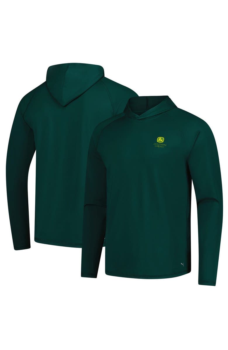 PUMA Men's Puma  Hunter Green John Deere Classic You-V Pullover Hoodie, Alternate, color, 