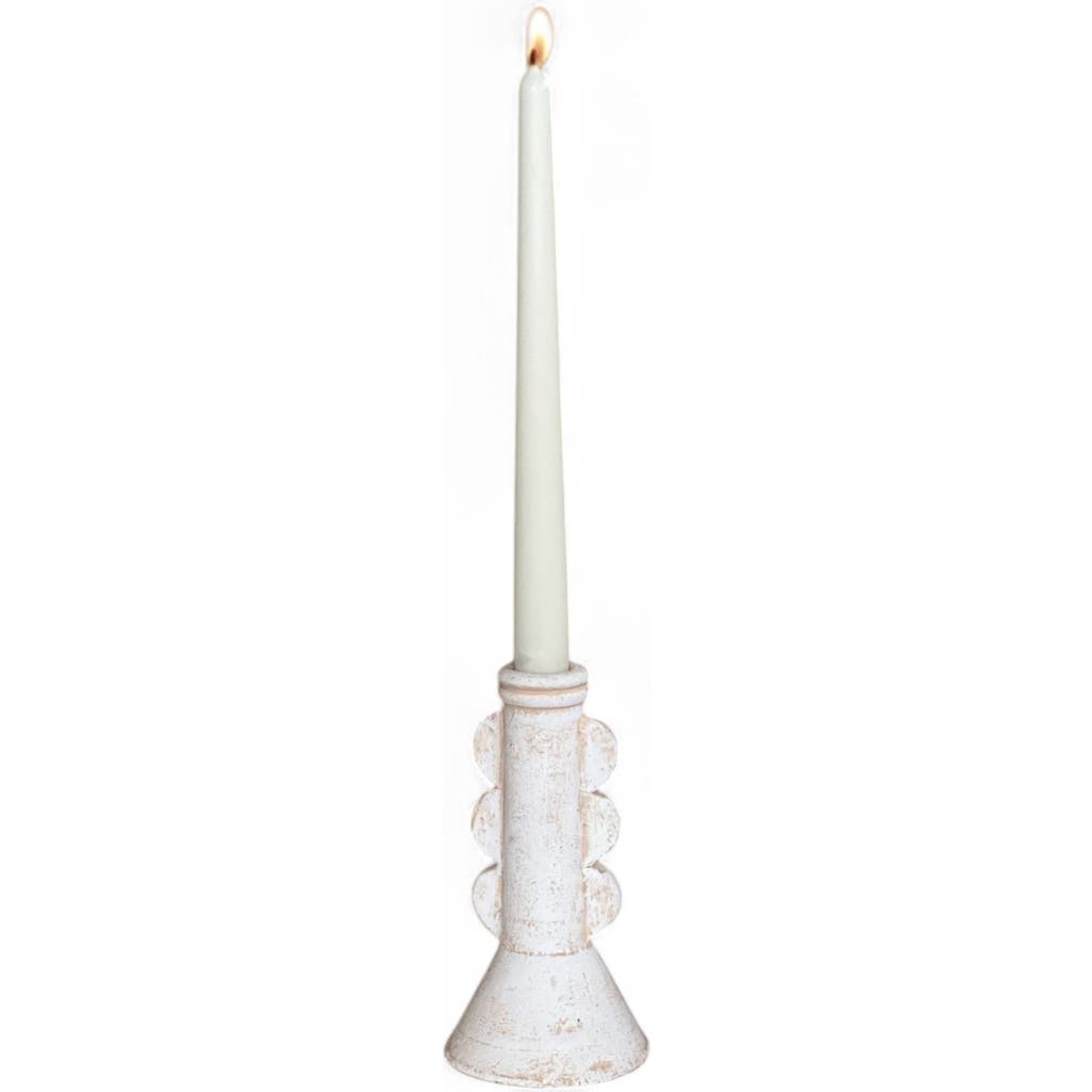 Meso Goods Raya Candle Holder In White