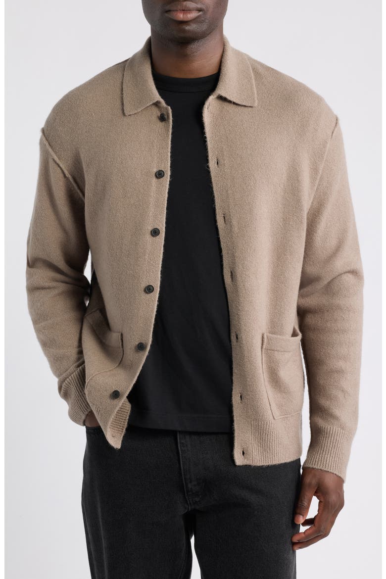 Knit Cardigan, Main, color, TAUPE