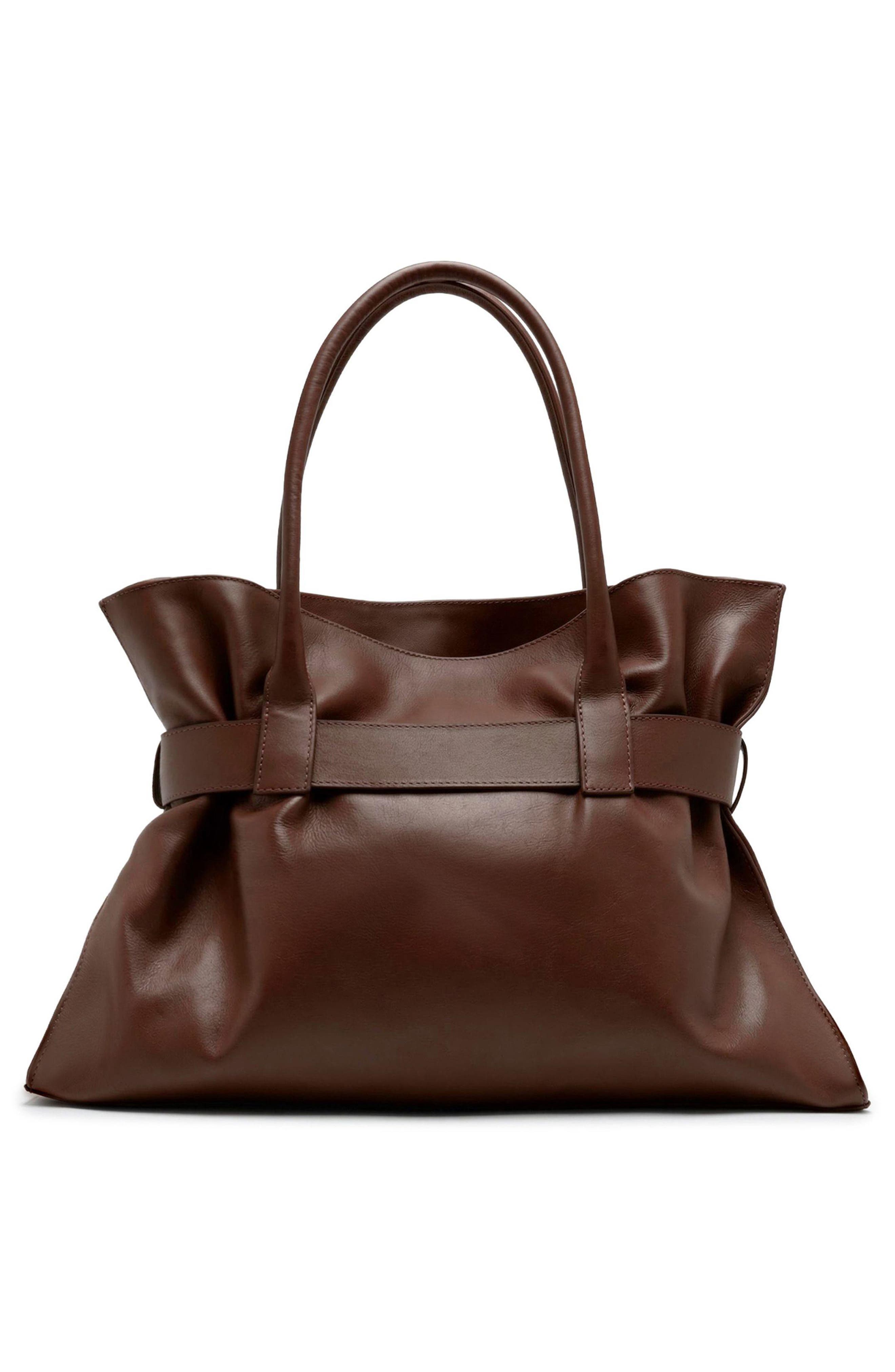 Rivera Large Leather Tote, Alternate, color, NEW COCOA