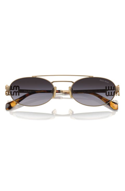 53mm Oval Sunglasses