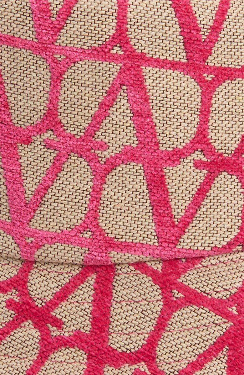 Valentino Garavani VLOGO Jacquard Monogram Toile Bucket Hat, Alternate, color, 