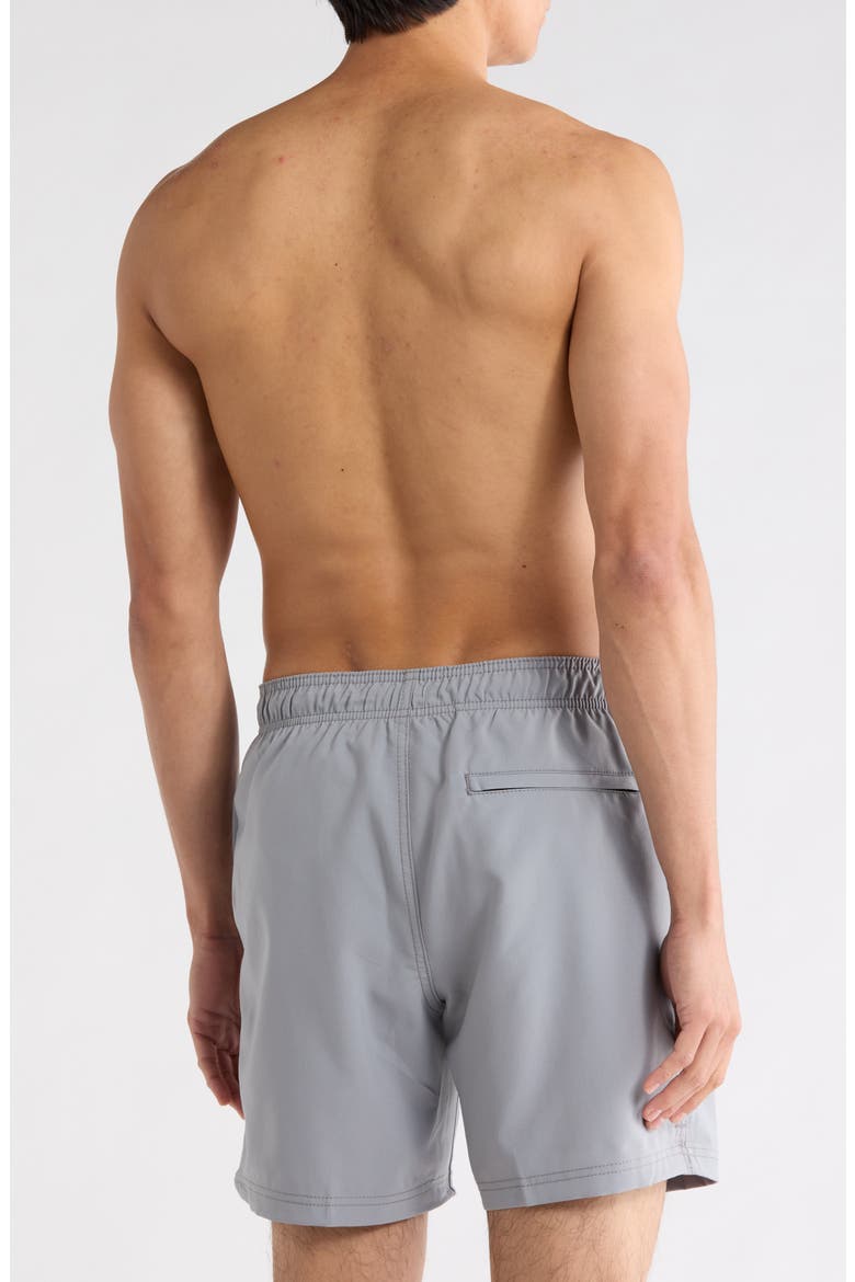 Redondo Edge Volley Swim Trunks, Alternate, color, GRAY