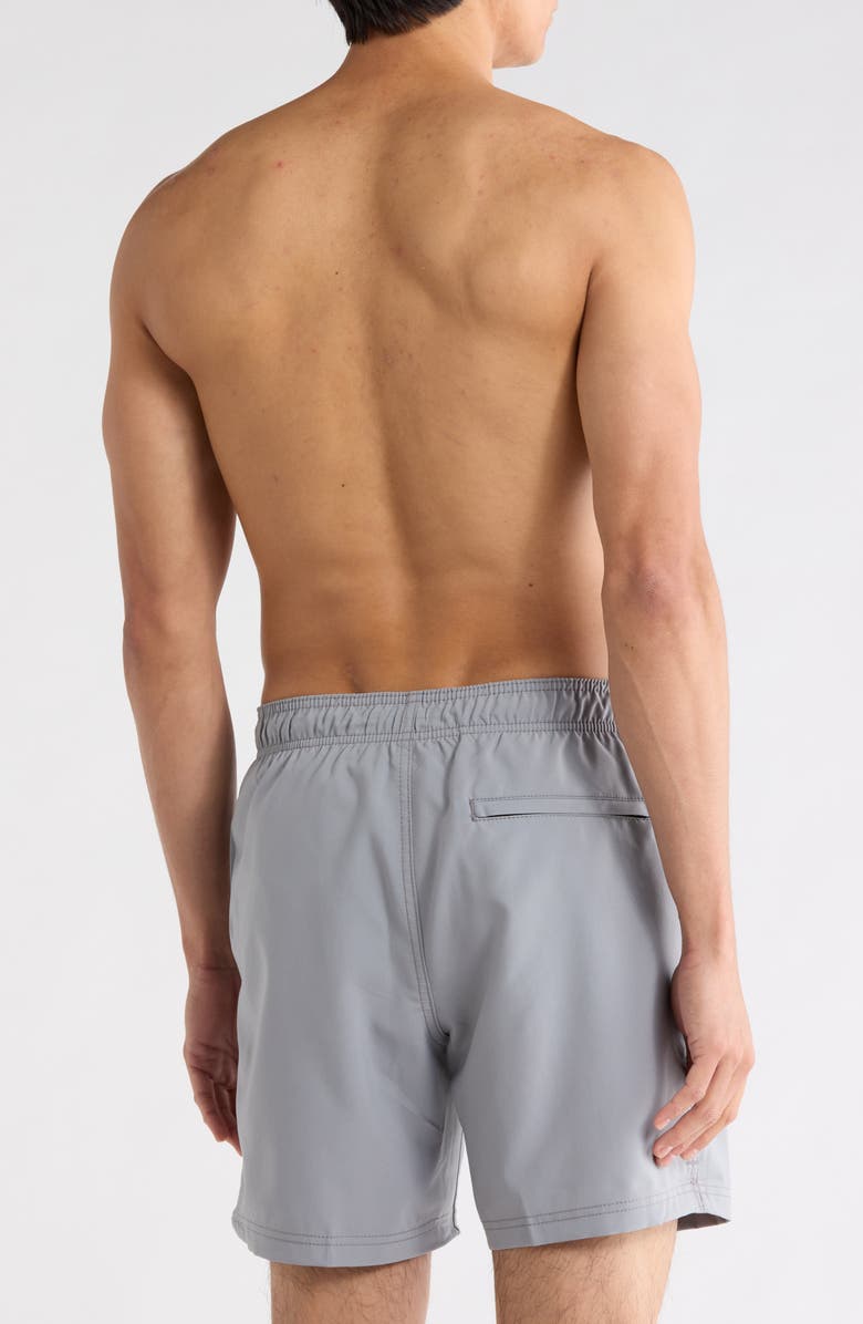 Speedo<sup>®</sup> Redondo Edge Volley Swim Trunks, Alternate, color, Gray