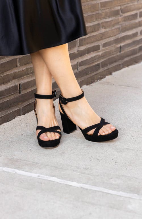 Margaux The Platform Sandal In Black