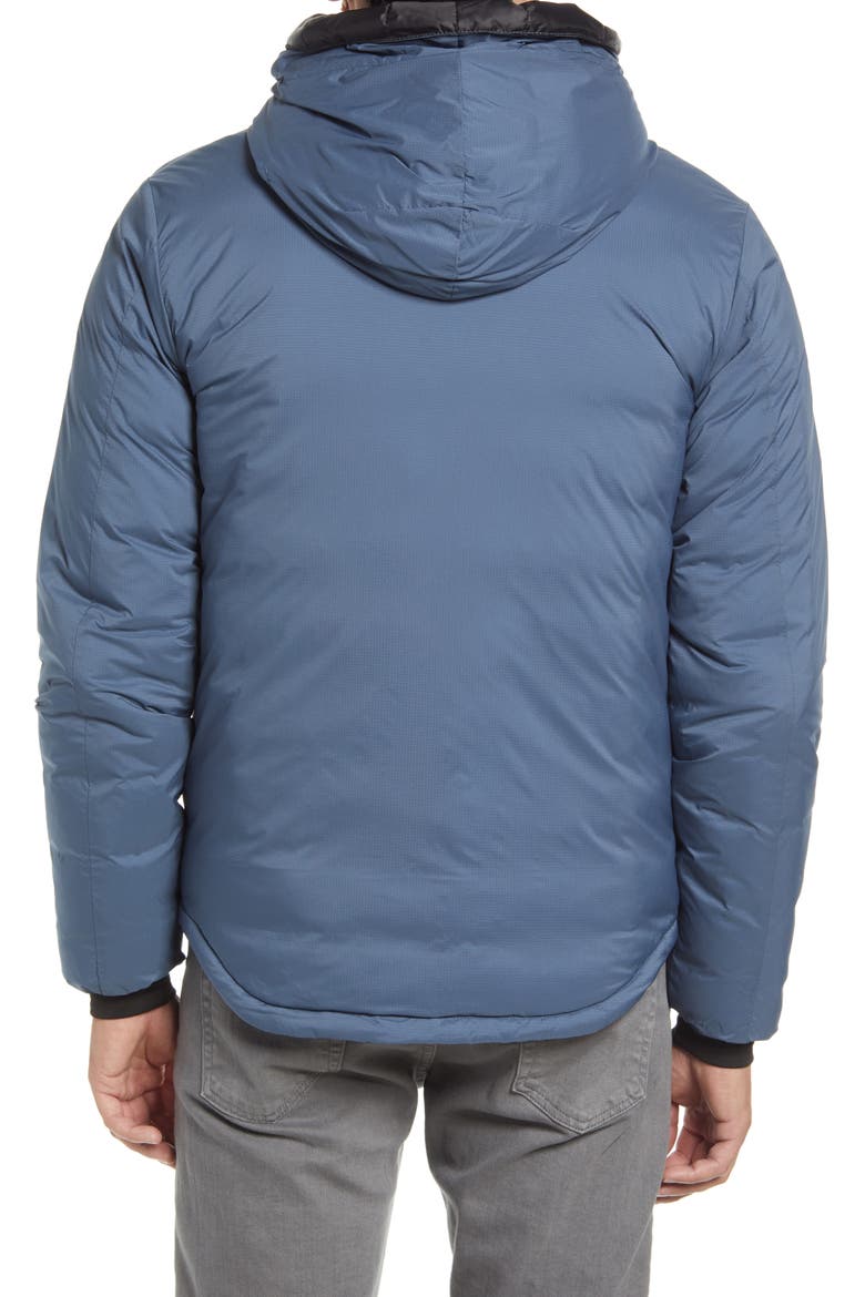 Lodge Packable Windproof 750 Fill Power Down Hooded Jacket, Alternate, color, OZONE BLUE