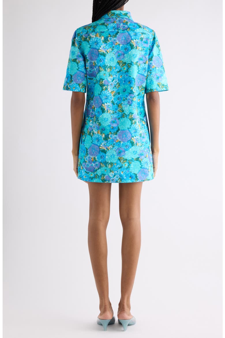 Daisies Twill Minidress, Alternate, color, MULTICOLOR BLUE