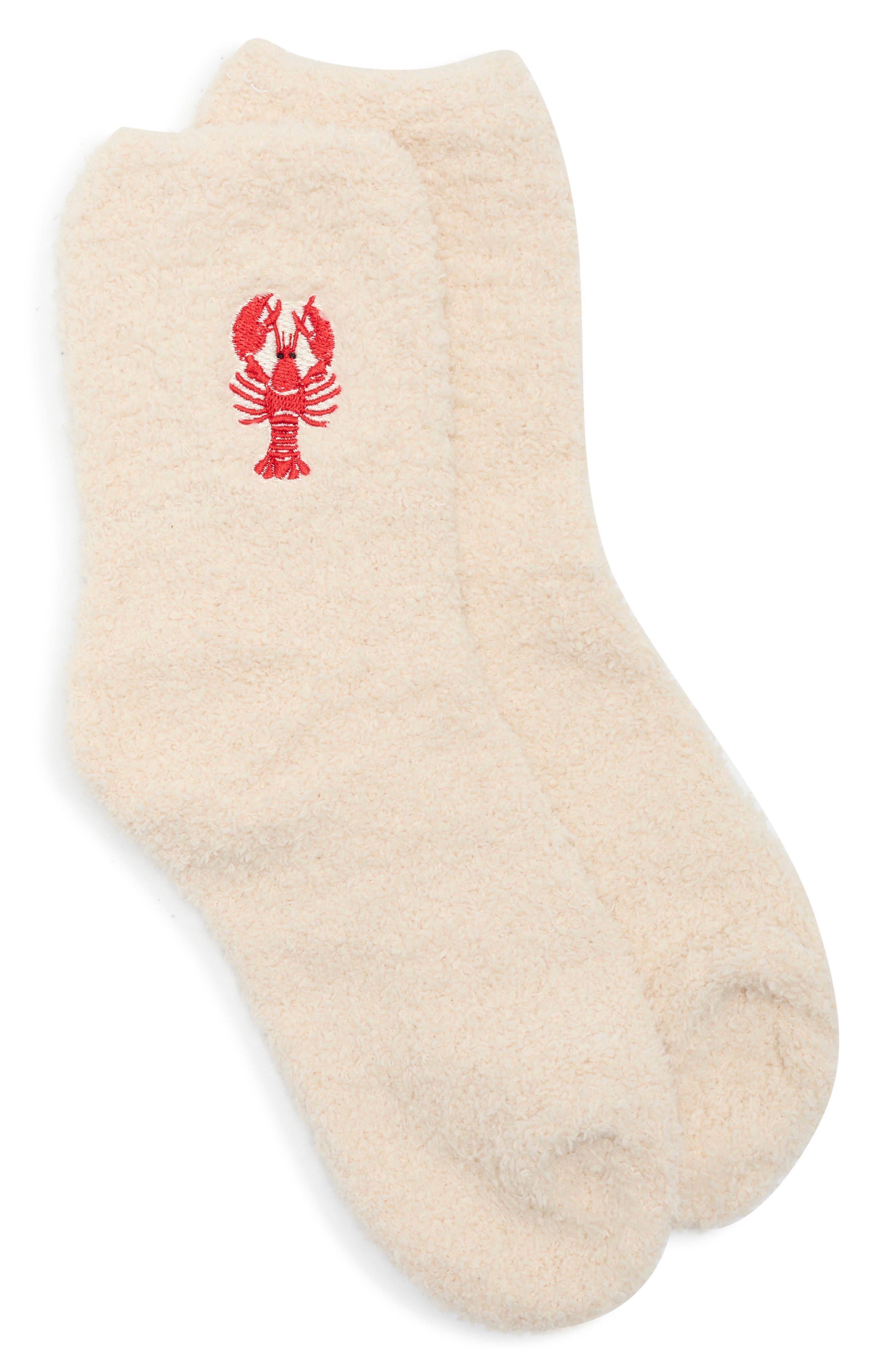 Lobster Icon Cozy Crew Socks