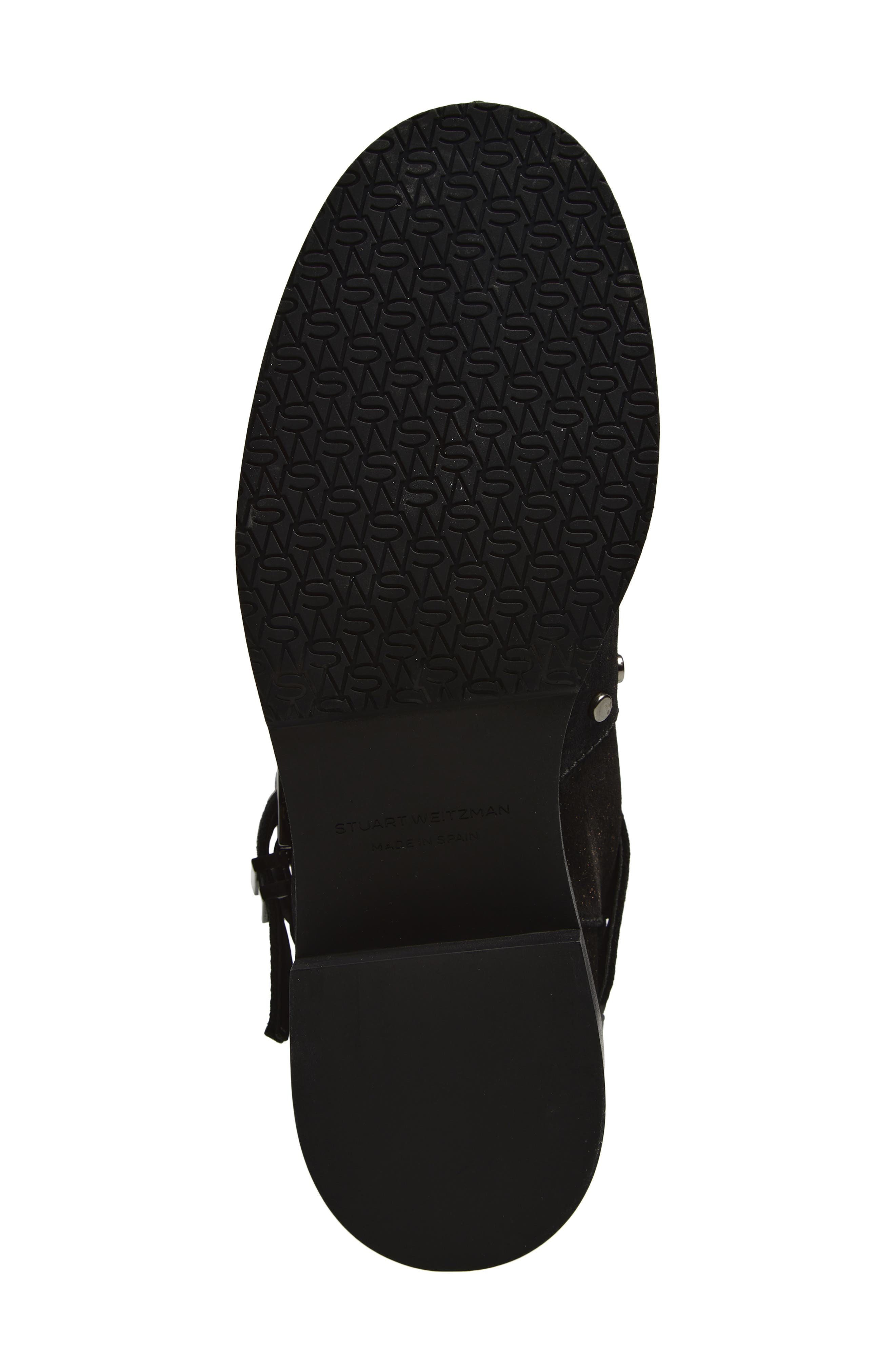 Stuart Weitzman Maverick Bootie, Alternate, color, Black Suede