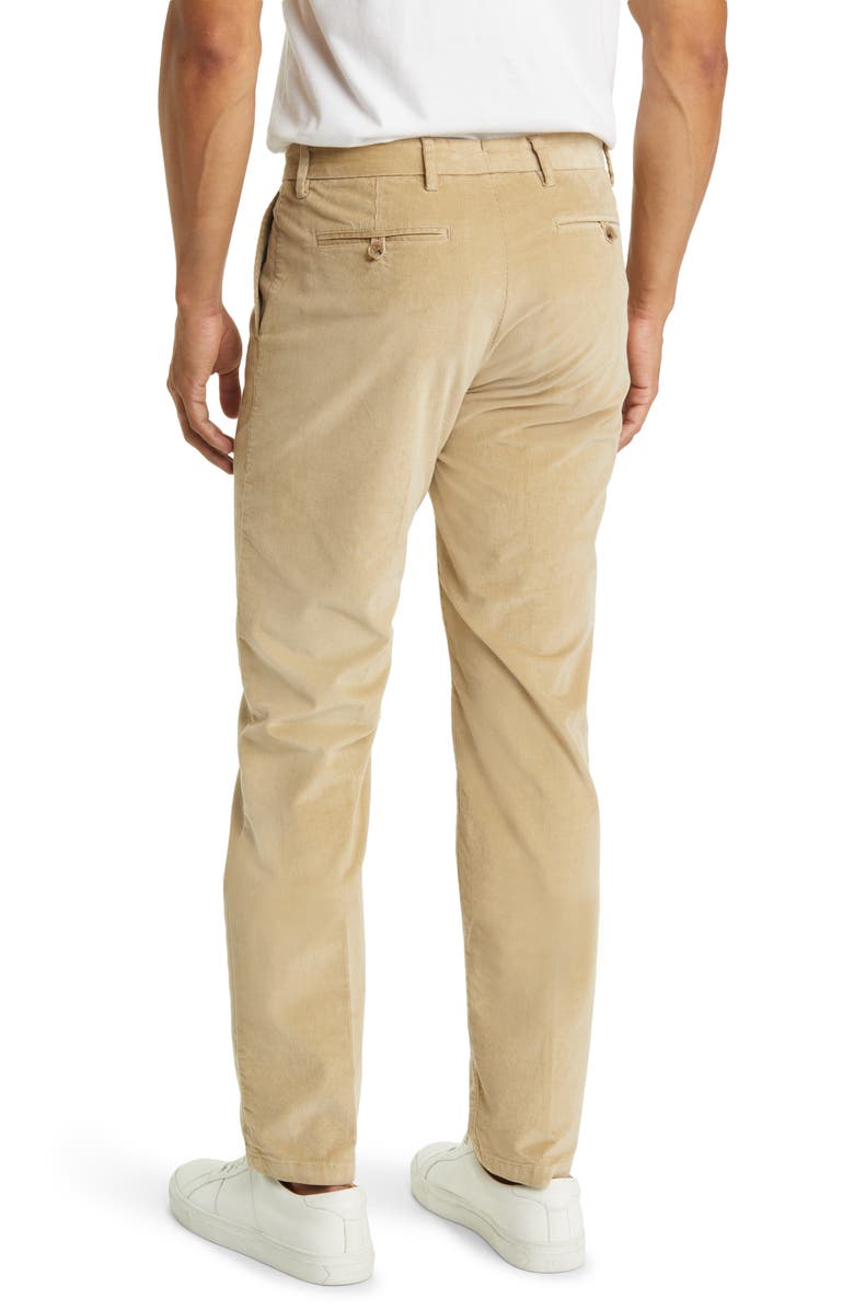 Scott Barber Supima Cotton Stretch Corduroy Chino Pants, Alternate, color, Khaki