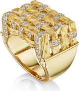Hueb Amazonia Palha 18K Gold Diamond Ring