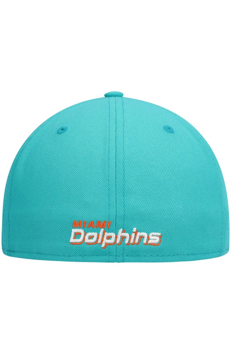New Era Men's New Era Aqua Miami Dolphins Omaha 59FIFTY Fitted Hat, Alternate, color, Aqua