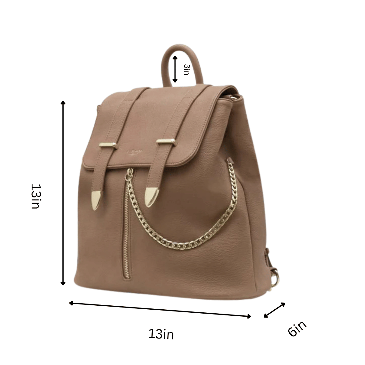 Agnes Vegan Backpack, Alternate, color, Brown