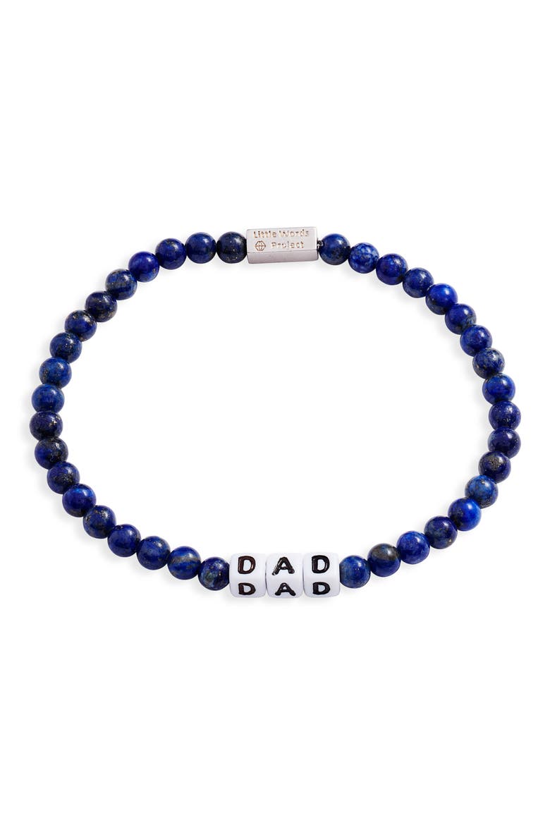 Dad Stretch Bracelet, Main, color, LAPIS