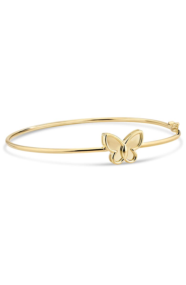 DEVATA Butterfly Bangle Bracelet in 14K Gold, Main, color, Yellow Gold
