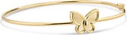DEVATA Butterfly Bangle Bracelet in 14K Gold
