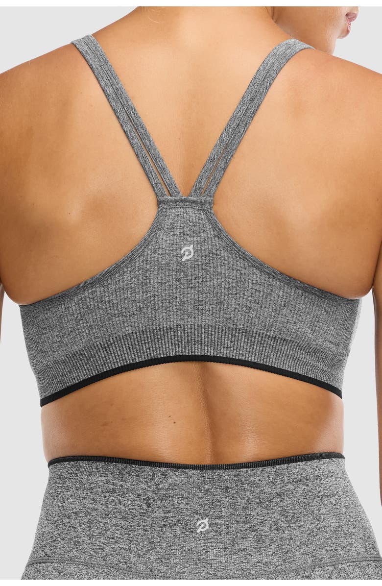 Peloton Seamless Melange Cami Bra, Alternate, color, Black