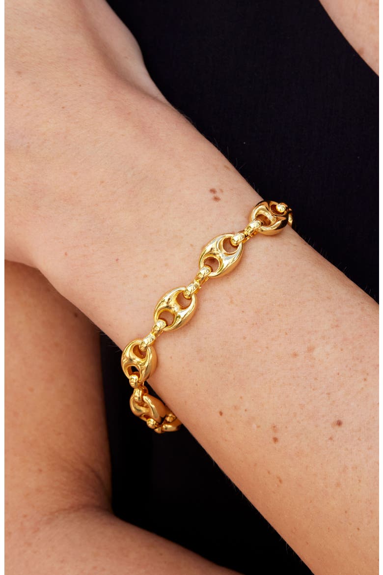 Puffy Mariner Link Bracelet, Alternate, color, YELLOW