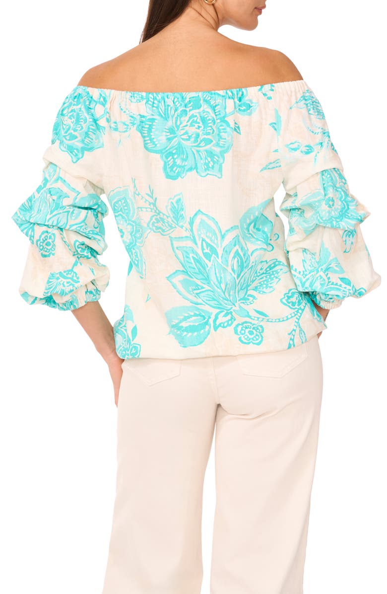 Vince Camuto Bubble Sleeve Off the Shoulder Top, Alternate, color, 