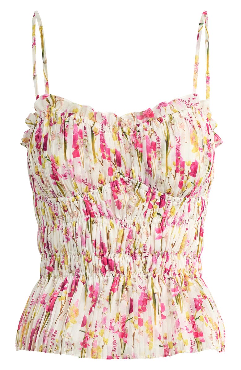 Favorite Daughter The Best Dressed Guest Shirred Camisole, Alternate, color, Summer Bouquet
