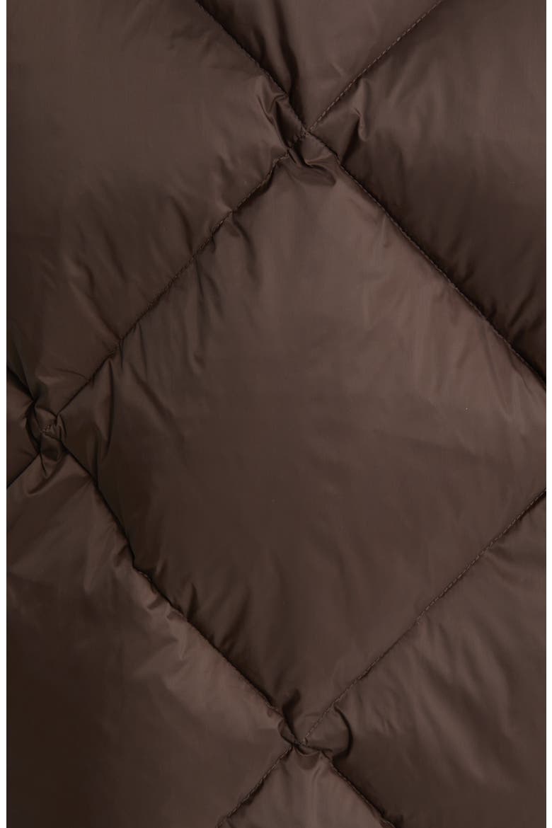Down Puffer Jacket, Alternate, color, BROWN
