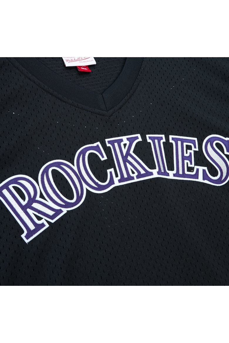 Men's Mitchell & Ness Todd Helton Black Colorado Rockies Authentic Batting Practice Jersey, Alternate, color, Black