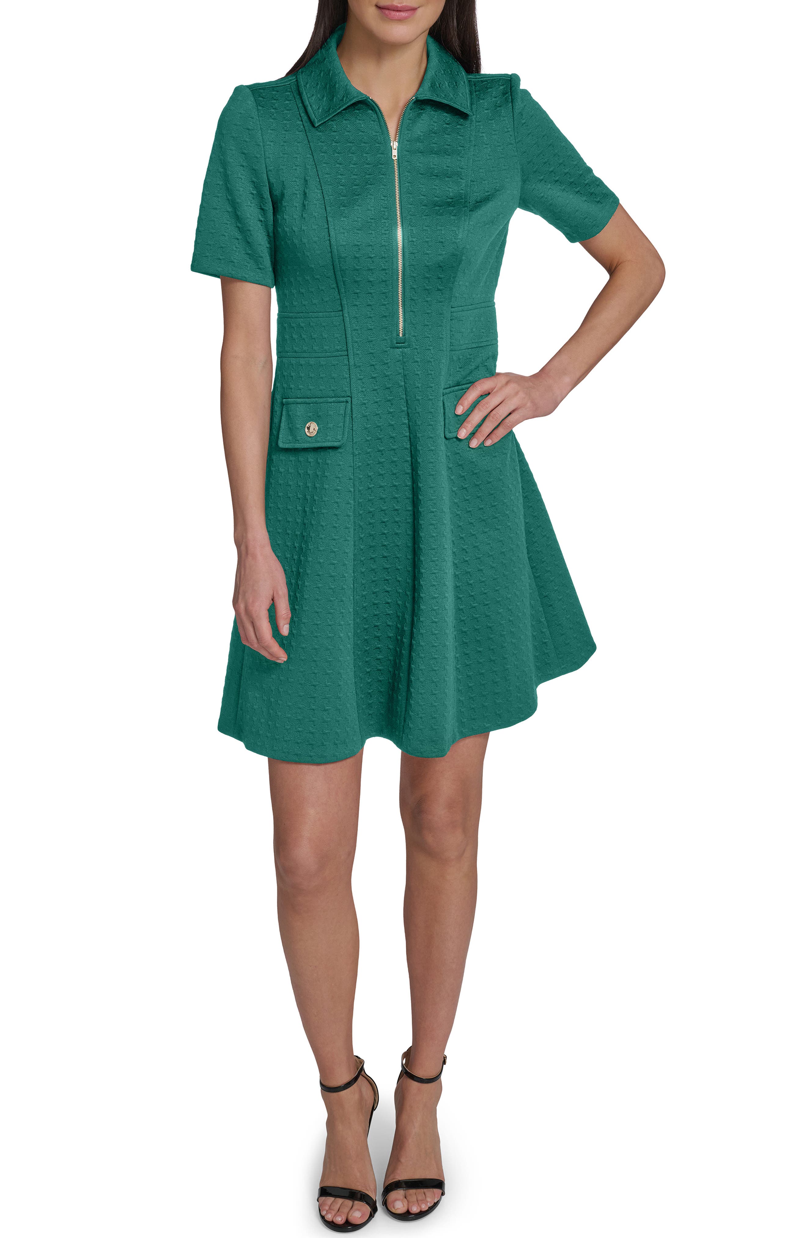 Tommy Hilfiger Zip Fit & Flare Dress