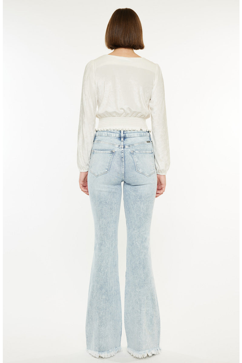 Ashton High Rise Flare Stretch Jeans, Alternate, color, Light Wash