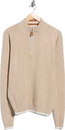 T.R. PREMIUM Quarter-Zip Mock Neck Sweater