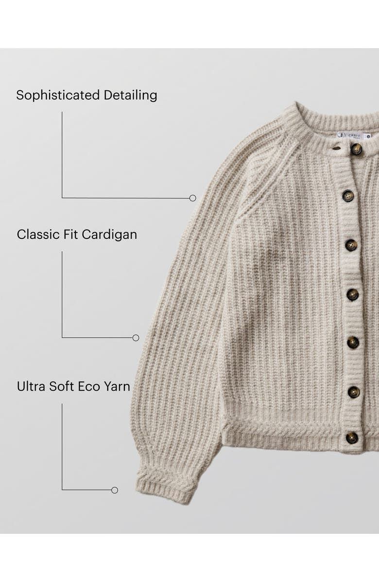 Carve Designs Daphne Wool Cardigan, Alternate, color, Camel