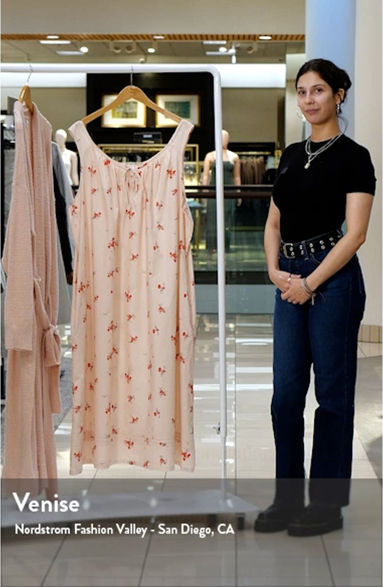 Classic Sleeveless Cotton Nightgown, sales video thumbnail