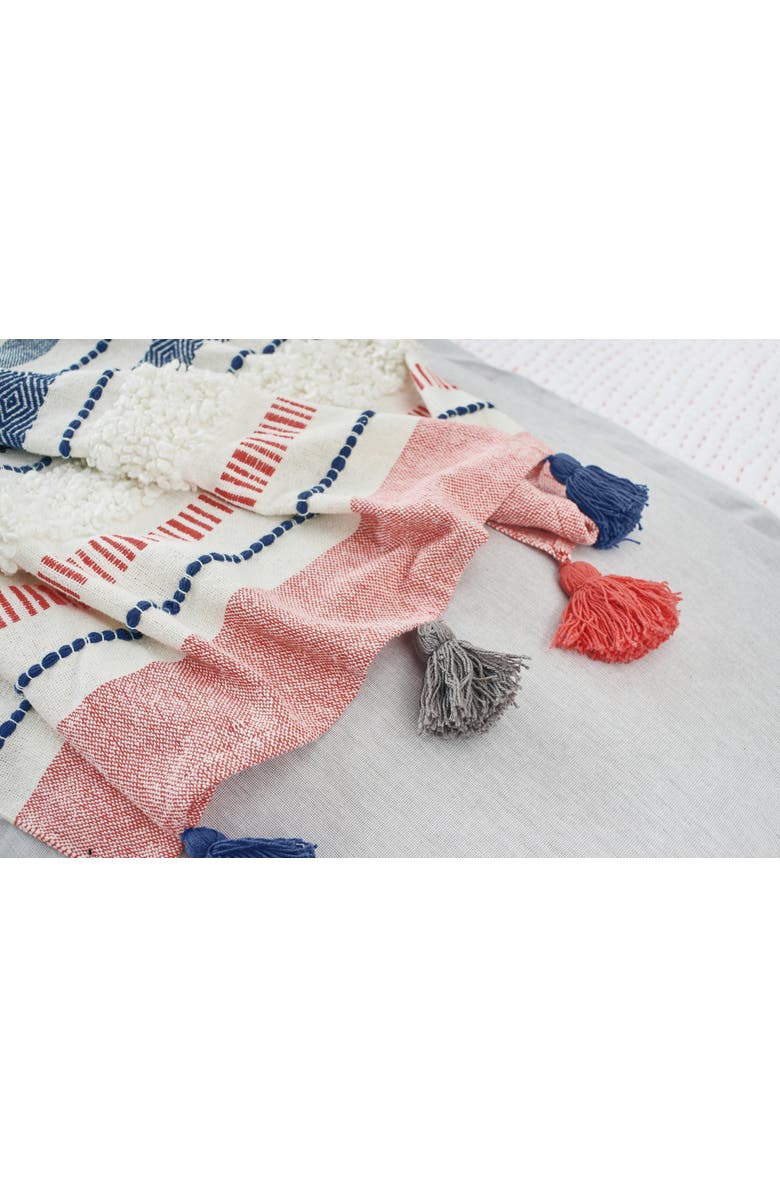 carol & frank Barton Throw, Alternate, color, Blue