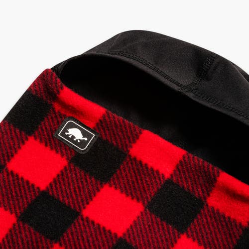 Turtle Fur Kids Playful Prints Fleece Shellaclava Balaclava In Red