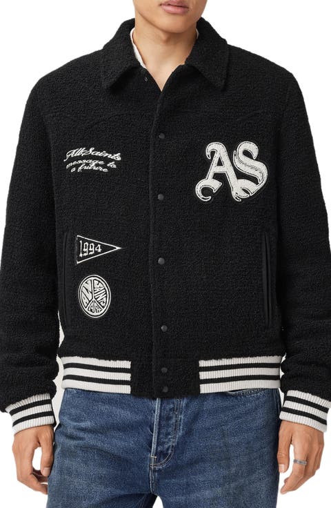 Baum Wool Blend Baseball Jacket