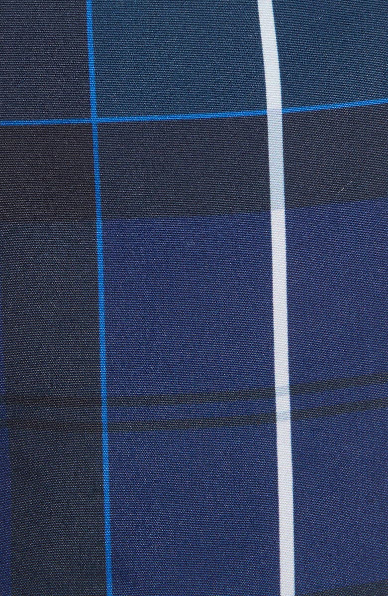 Barbour Tartan Print Swim Trunks, Alternate, color, 