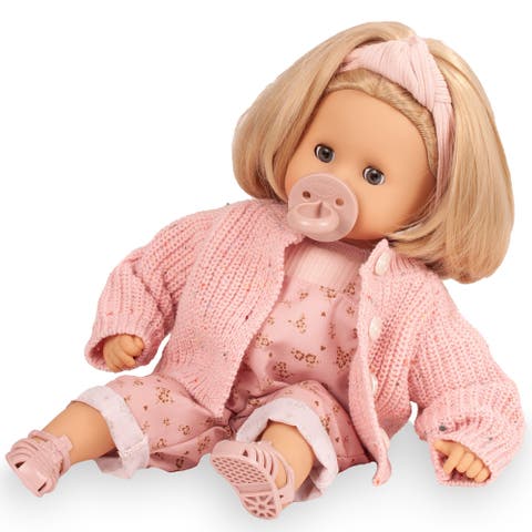 Muffin Flowers Millefleur - 13" Doll, Pink Floral Overalls,Kids 3+