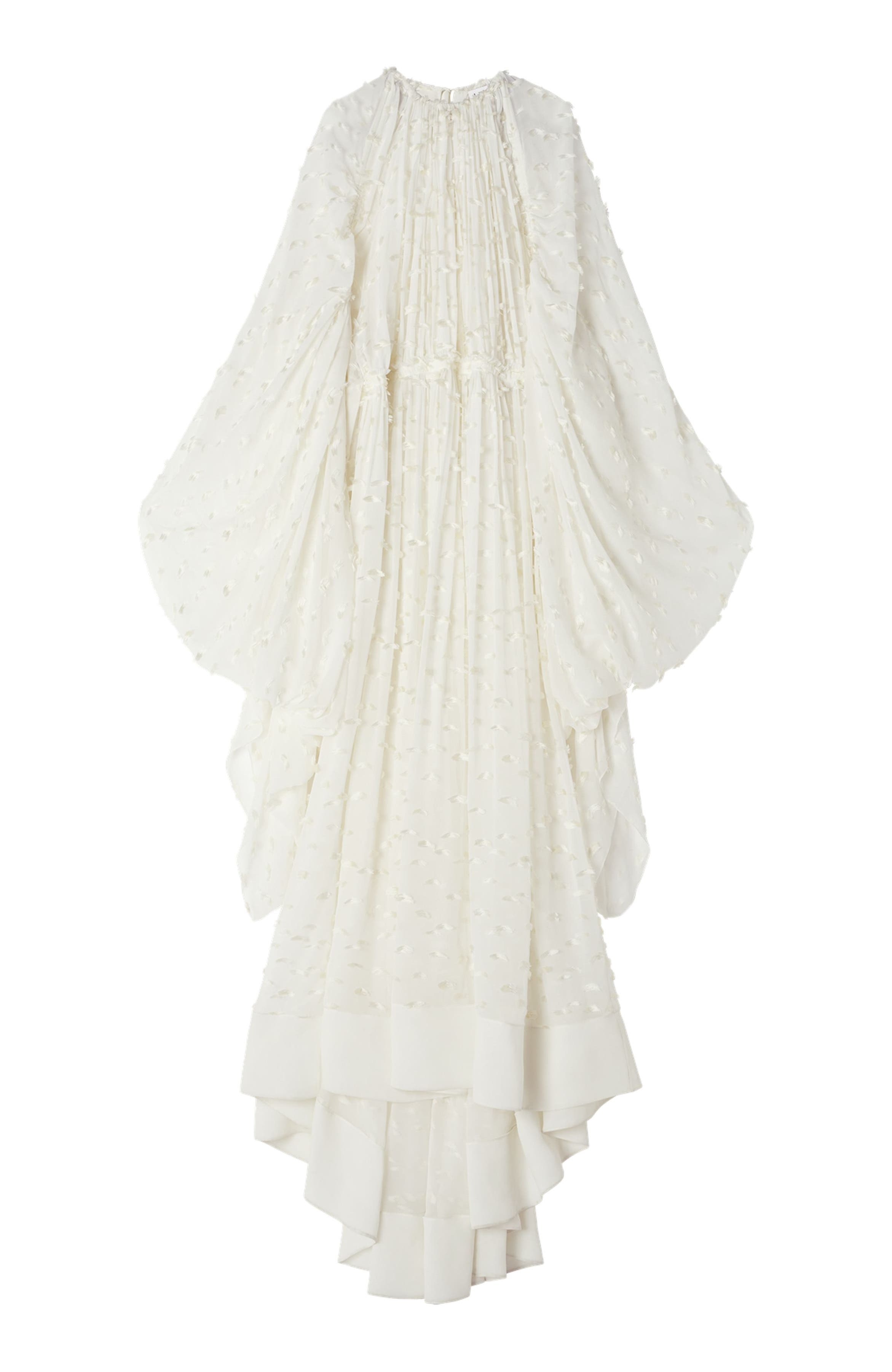 Long Dress In Plumetis Silk - image 2