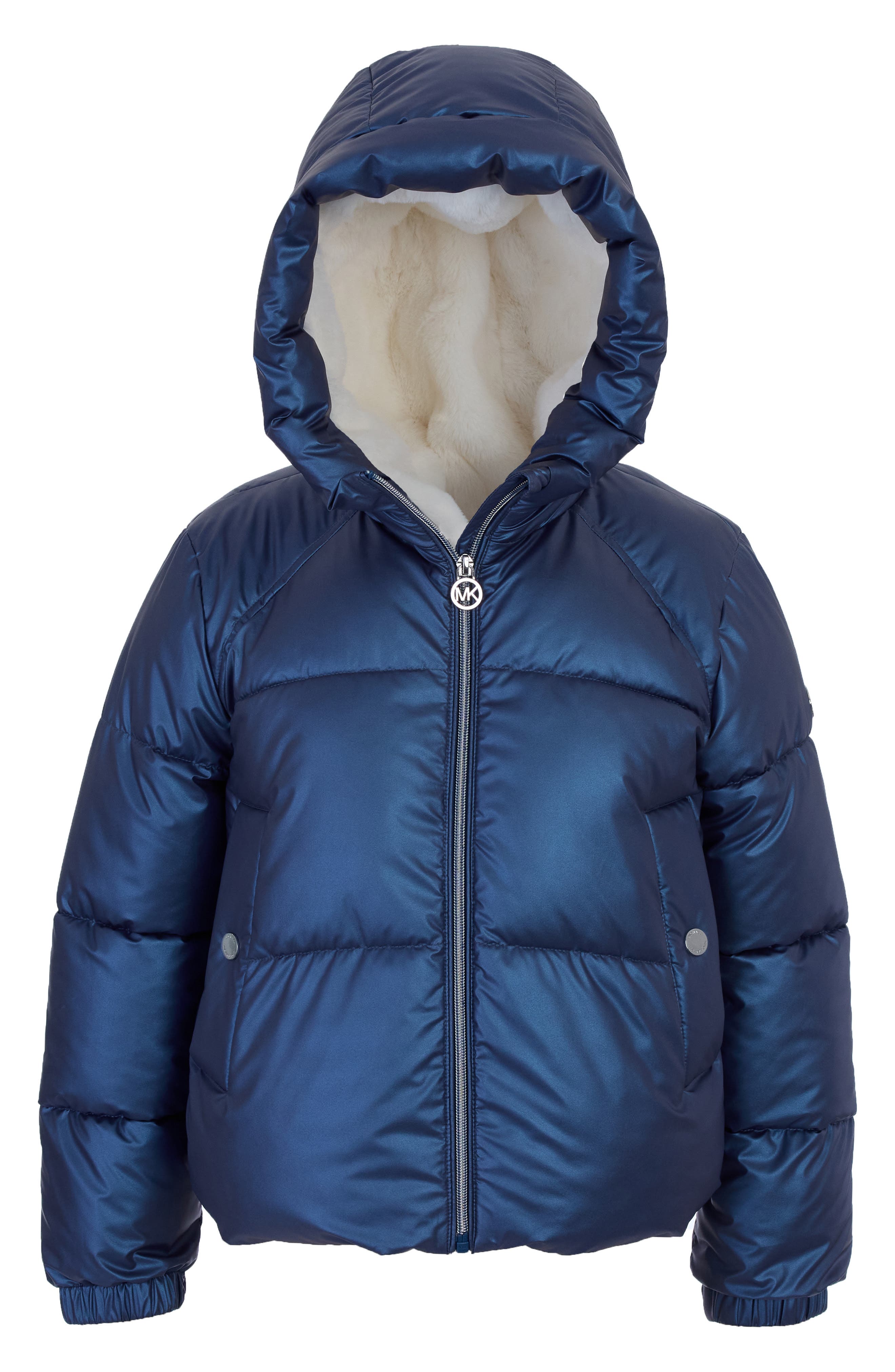 Michael Kors Kids' Iridescent Hooded Puffer Jacket