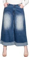 Standards & Practices High Waist Crop Wide Leg Jeans