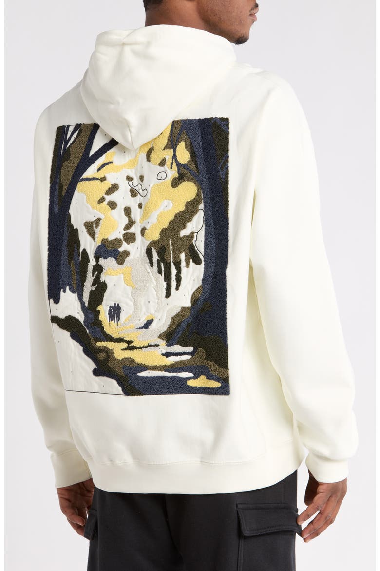 Solo Swoosh Graphic Hoodie, Alternate, color, SAIL/ WHITE