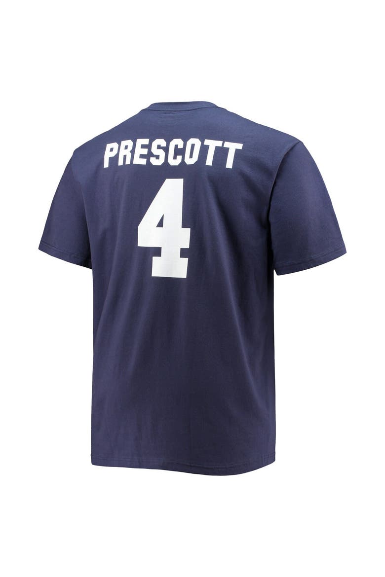 Men's Fanatics Branded Dak Prescott Navy Dallas Cowboys Big & Tall Player Name & Number T-Shirt, Alternate, color, Navy